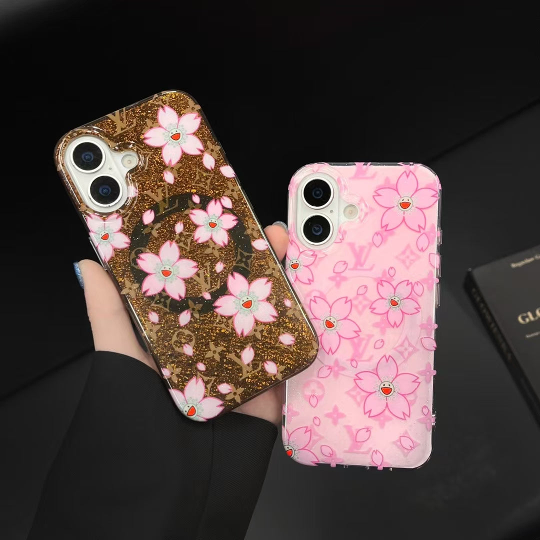 LV Flowers iPhone Cases