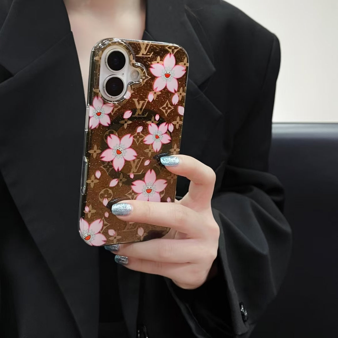 LV Flowers iPhone Cases