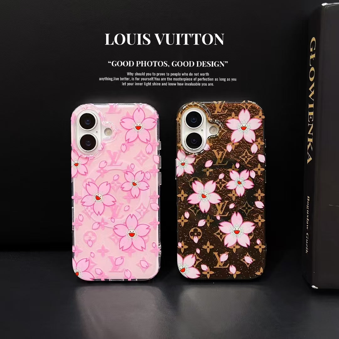 LV Flowers iPhone Cases
