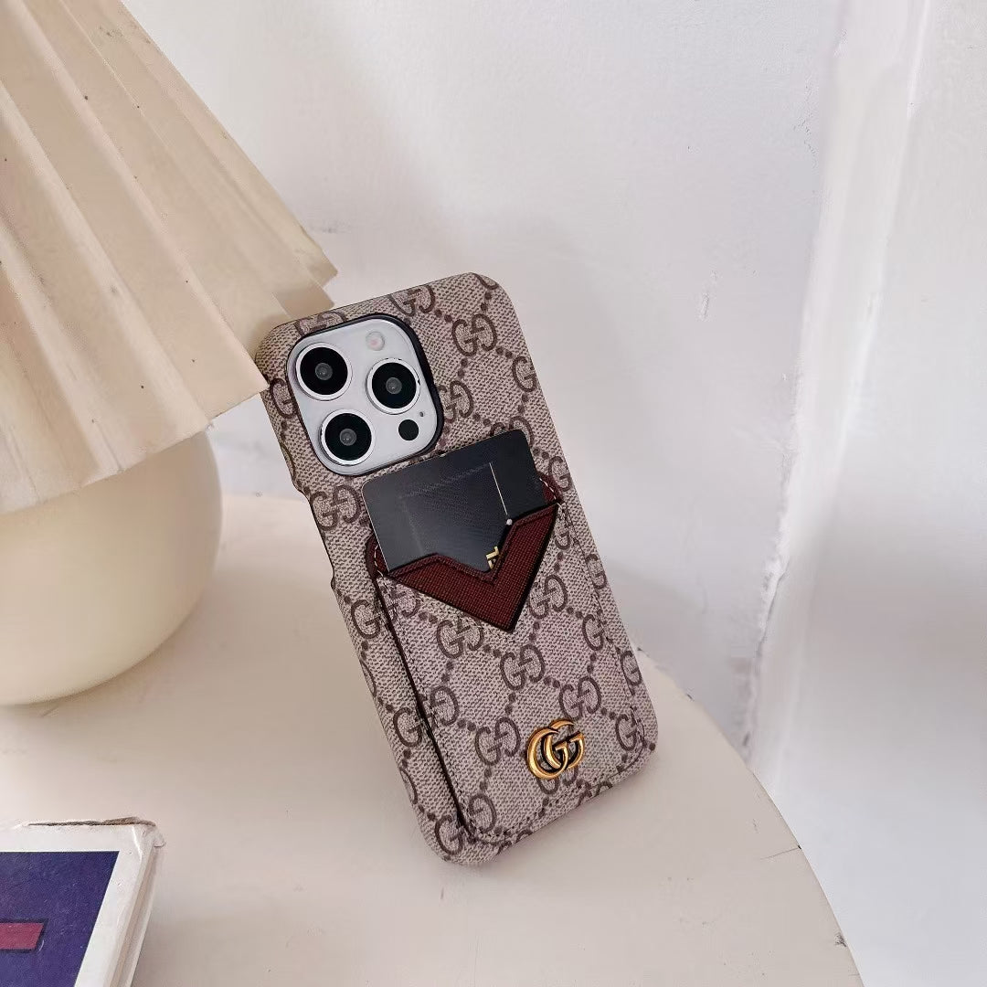 GG wallet iPhone cases