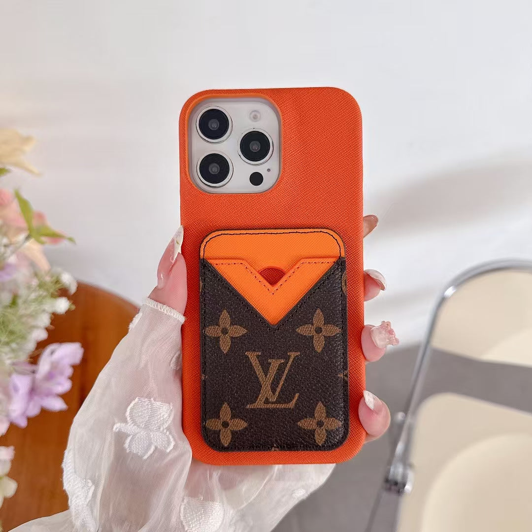 LV monogram wallet iPhone cases