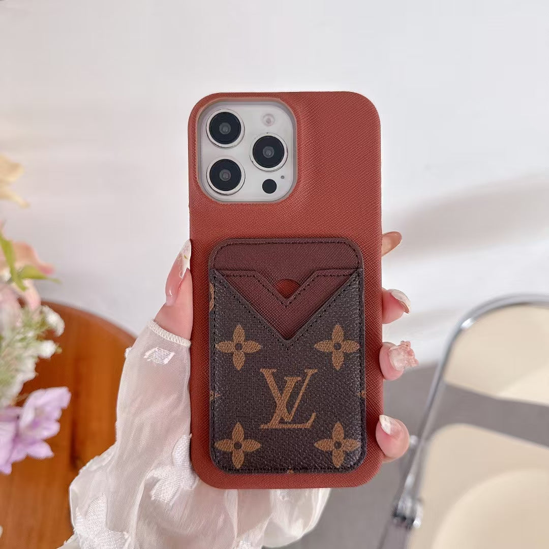 LV monogram wallet iPhone cases