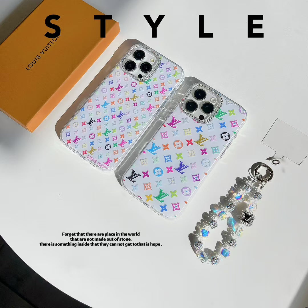 LV Monogram Multicolor iPhone Case with Bracelet