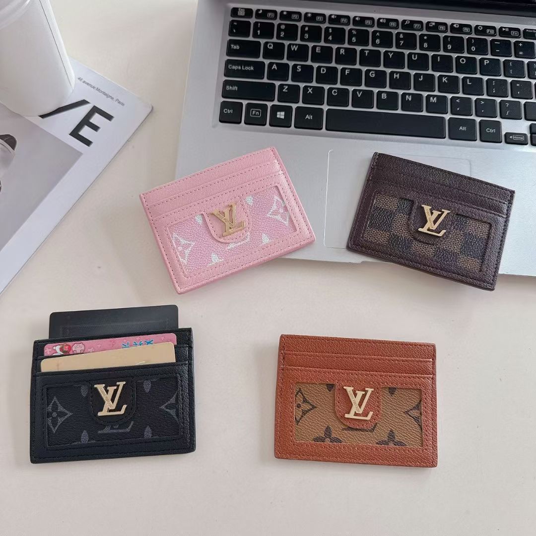 LV Leather Slim Wallet