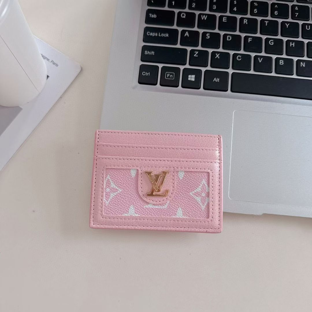 LV Leather Slim Wallet
