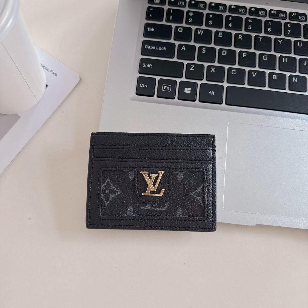 LV Leather Slim Wallet