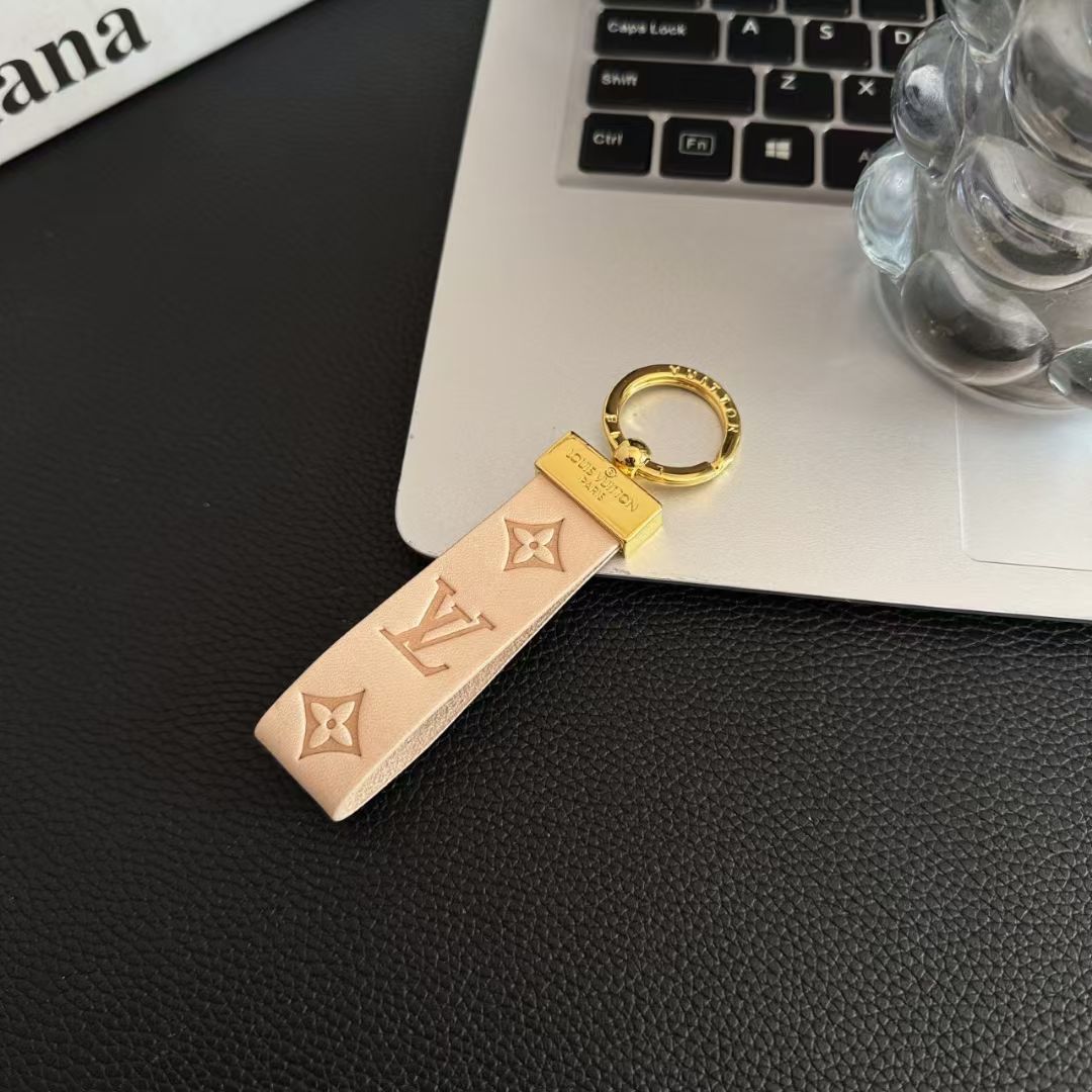 Leather Keychain LV