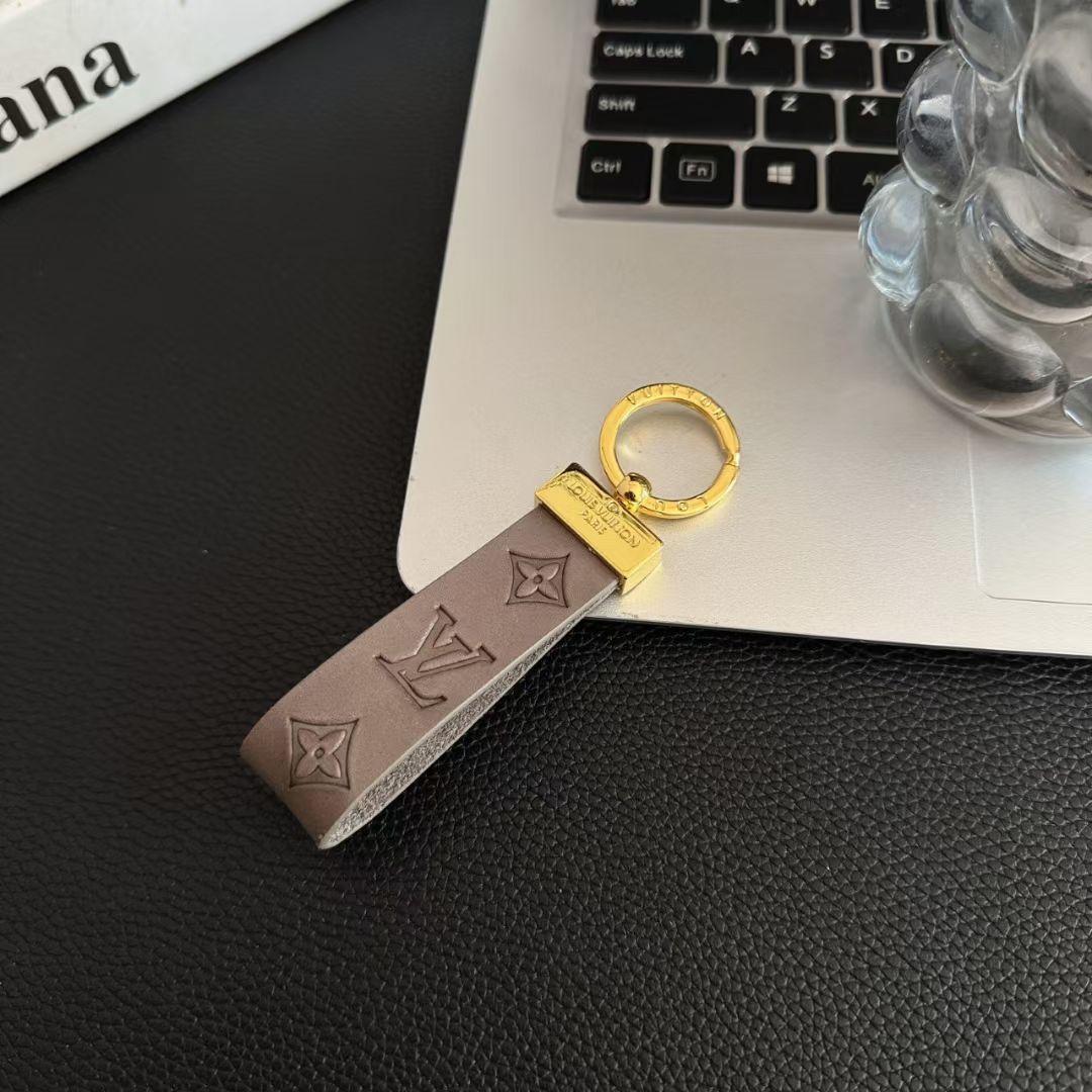 Leather Keychain LV