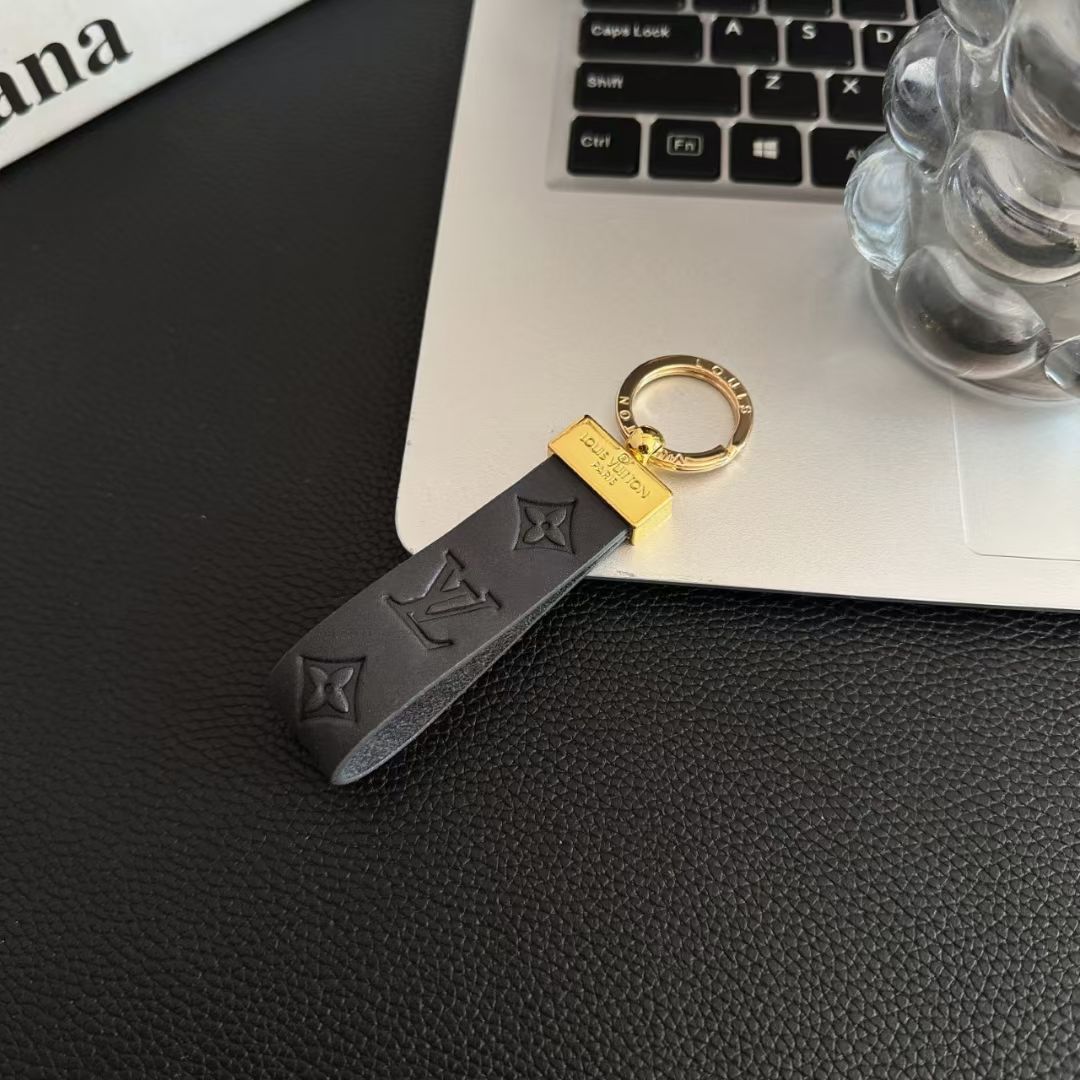 Leather Keychain LV