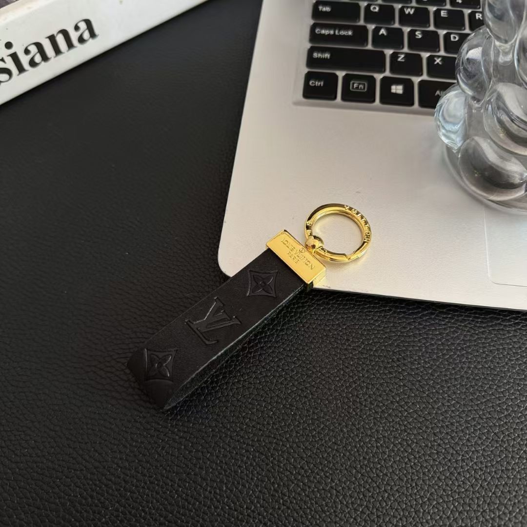 Leather Keychain LV