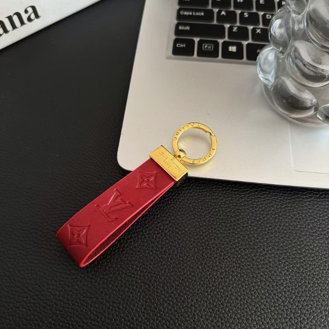 Leather Keychain LV