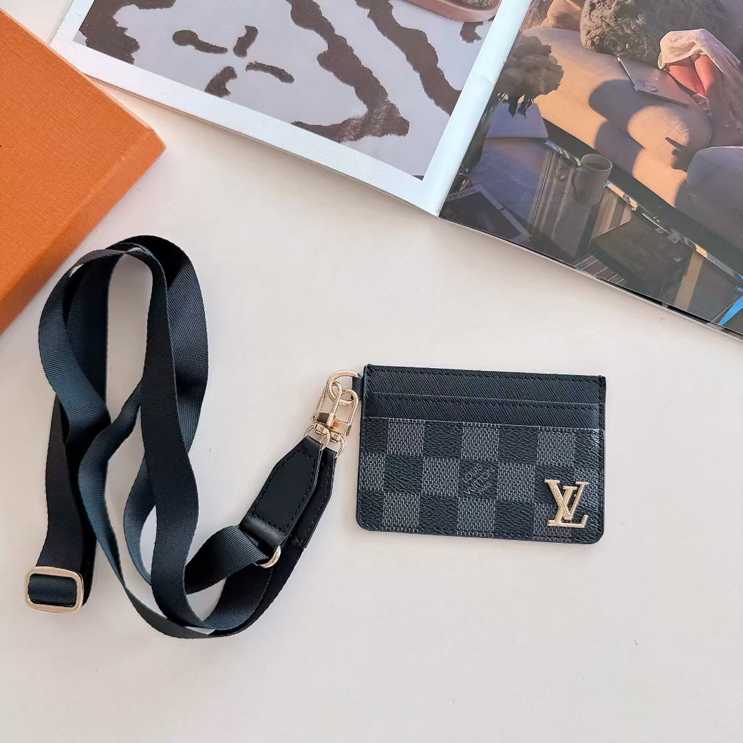 LV Card Holder with Strap