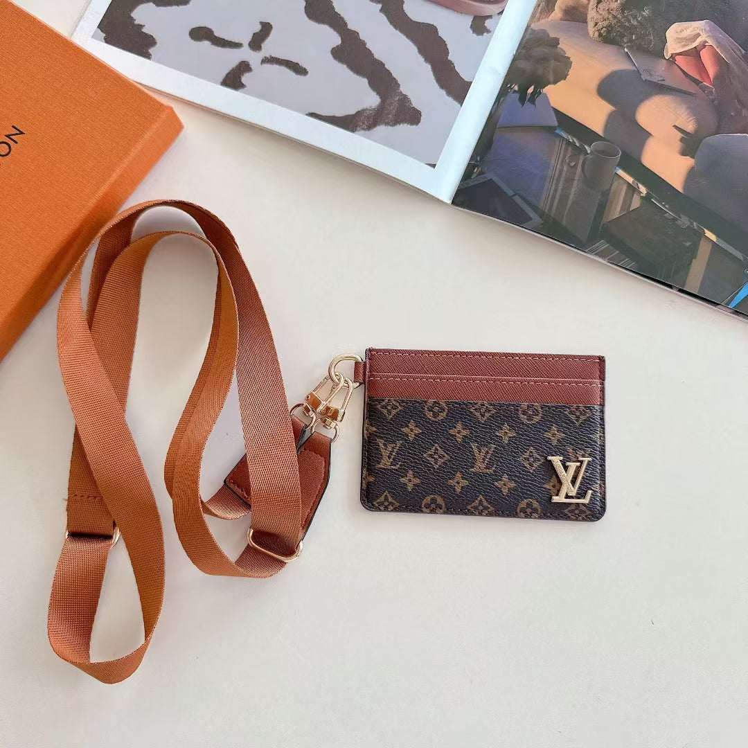 LV Card Holder with Strap