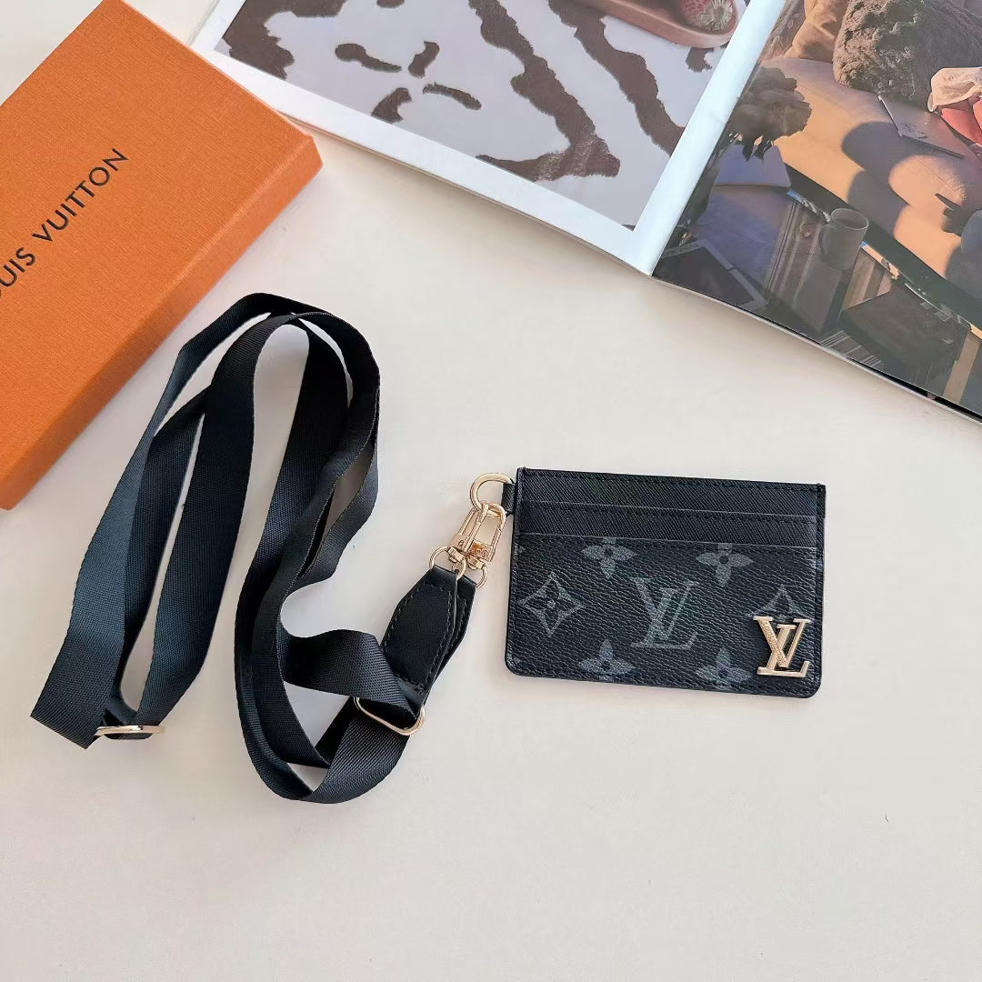 LV Card Holder with Strap