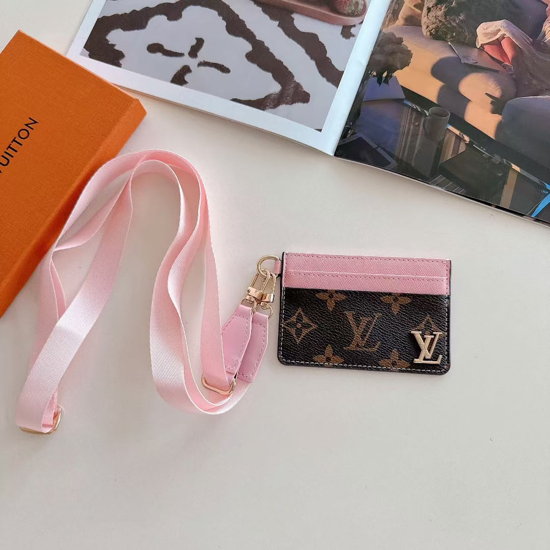 LV Card Holder with Strap
