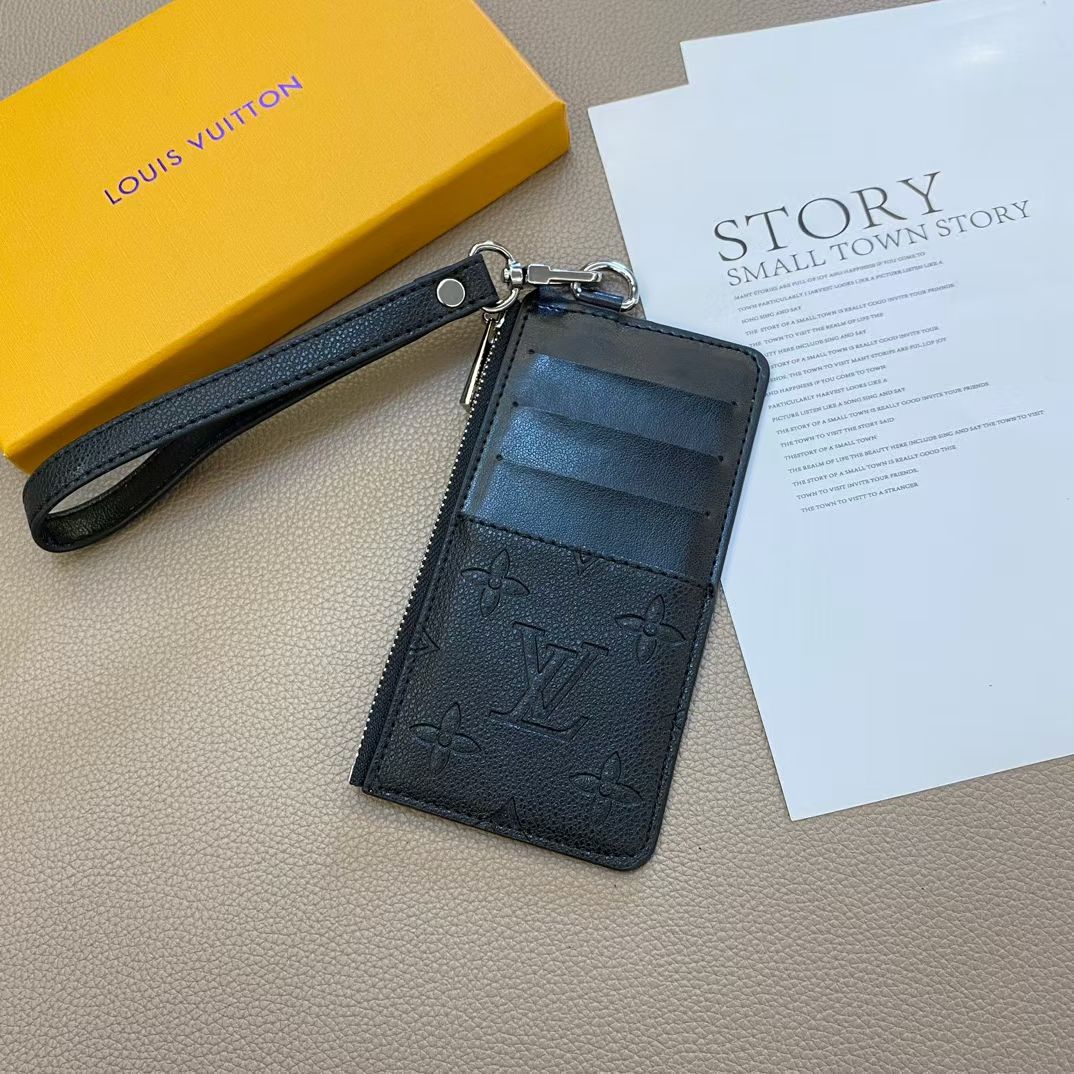 LV Monogram iPhone Case with Card Holder - Premium Wallet Case