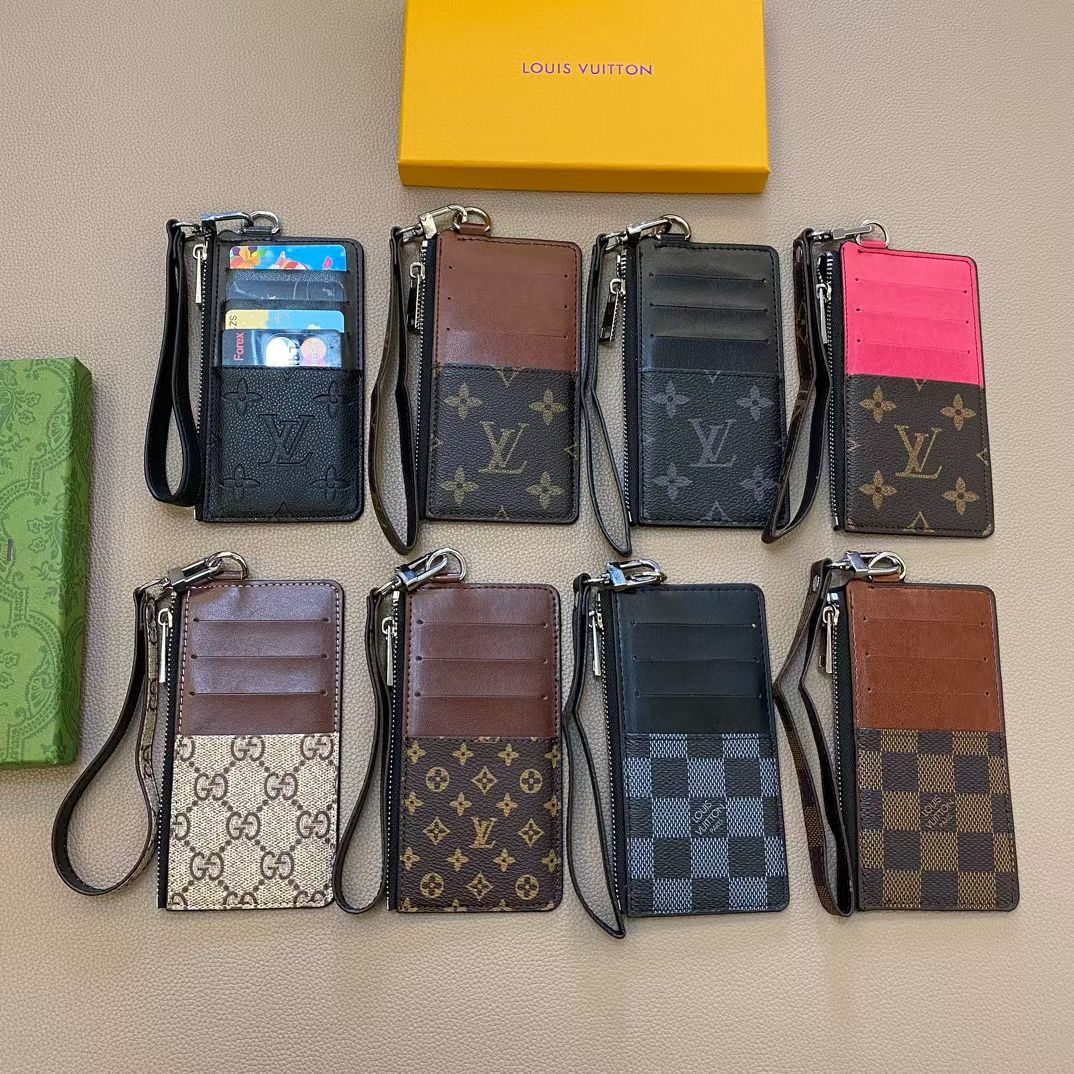 LV Monogram iPhone Case with Card Holder - Premium Wallet Case