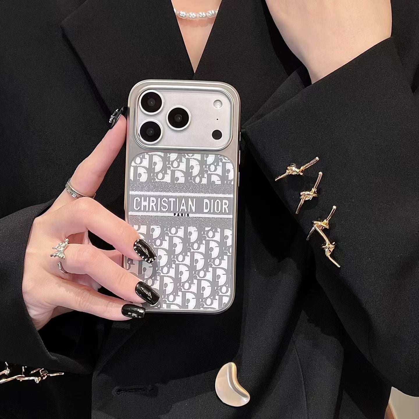 Dior Metal Phone Case - Aluminum Designer
