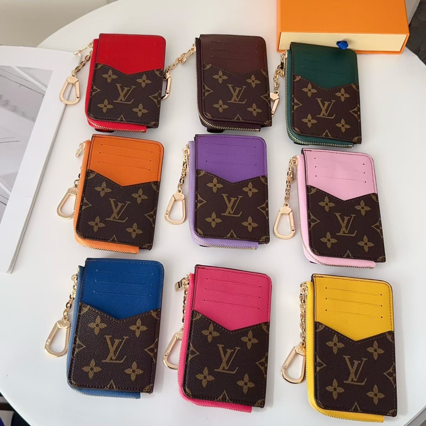 Leather Lv Coin Wallet - Compact Money Holder