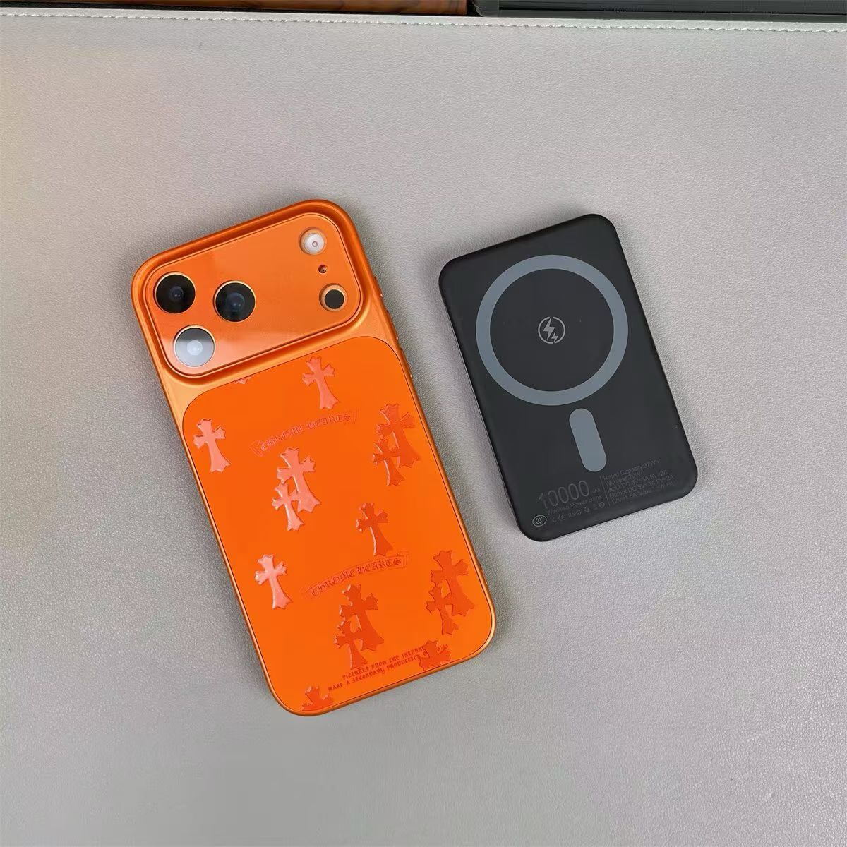 Black Cross Heart iPhone Case - Bold Design