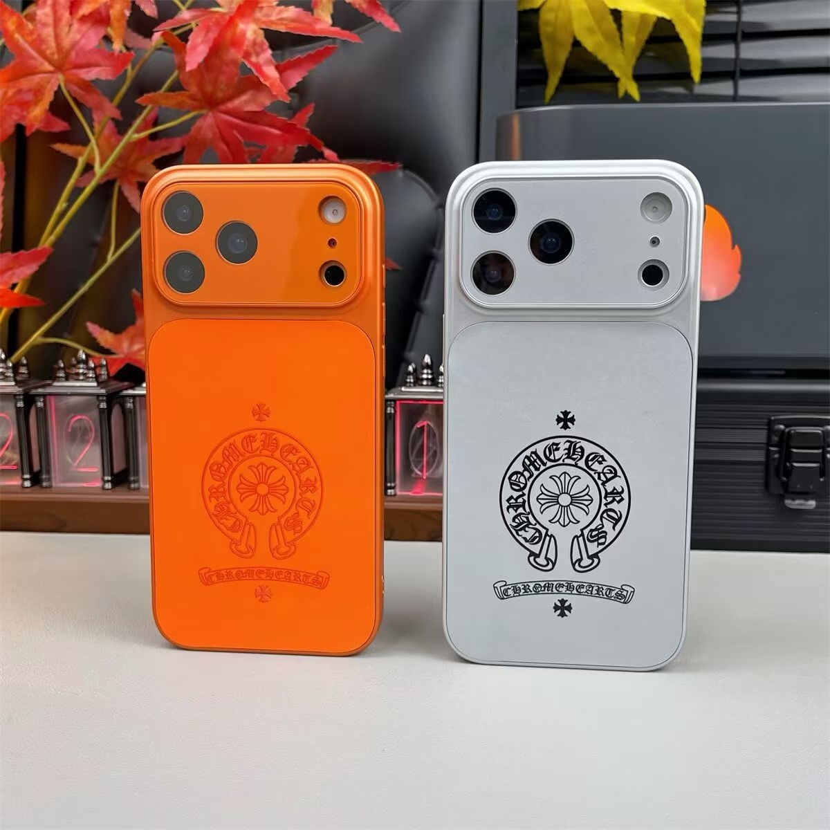 Black Cross Heart iPhone Case - Bold Design