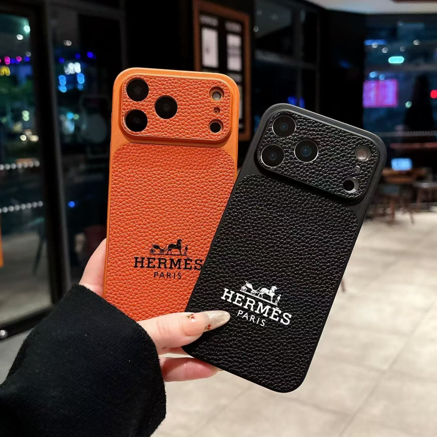 Hermès iPhone Case - Premium Leather