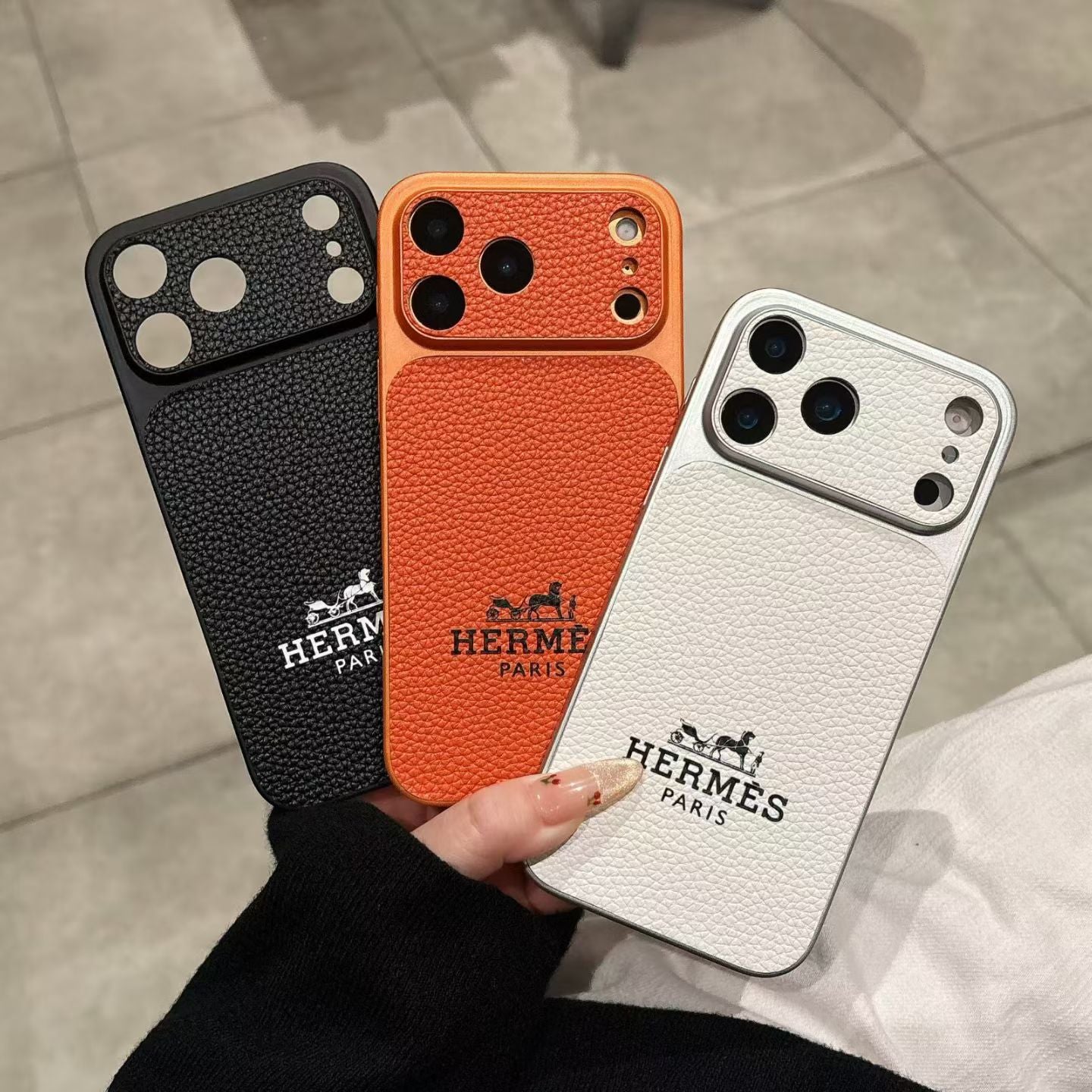 Hermès iPhone Case - Premium Leather