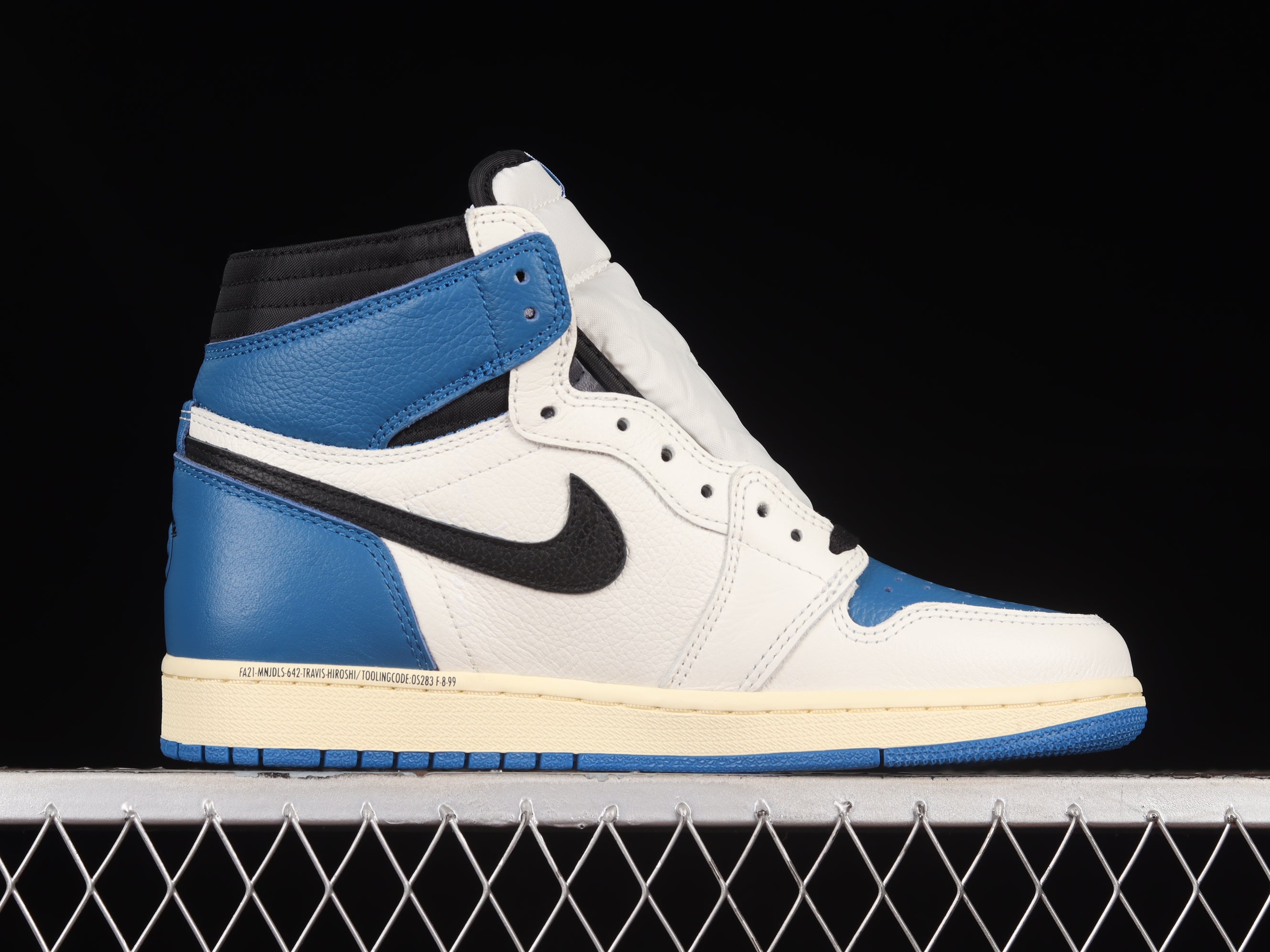 Air Jordan 1 Retro High OG SP Travis Scott x Fragment "Military Blue"