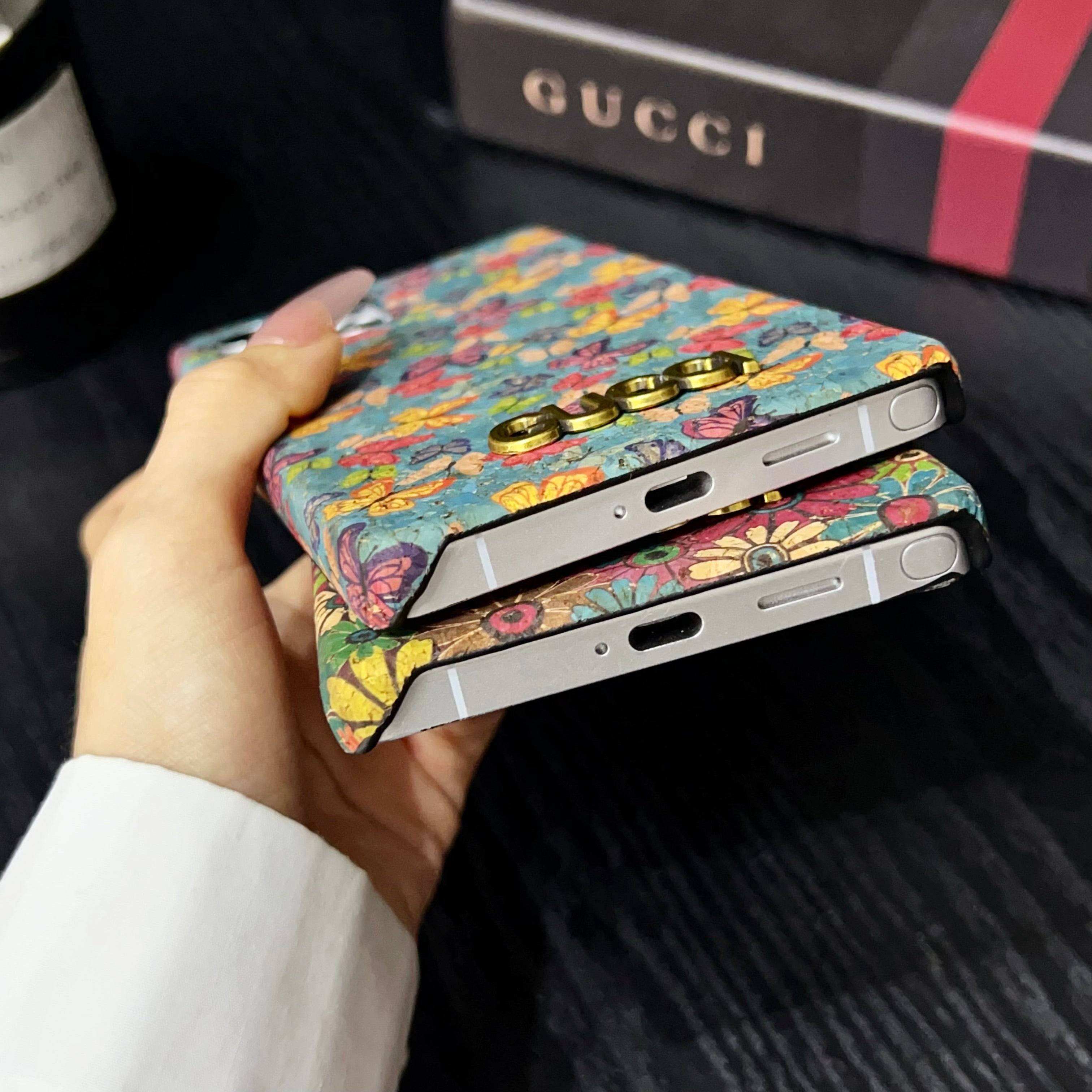 Floral gucci Case - Luxury Design