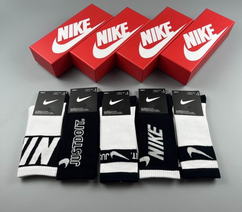 Nike Socks Black and White
