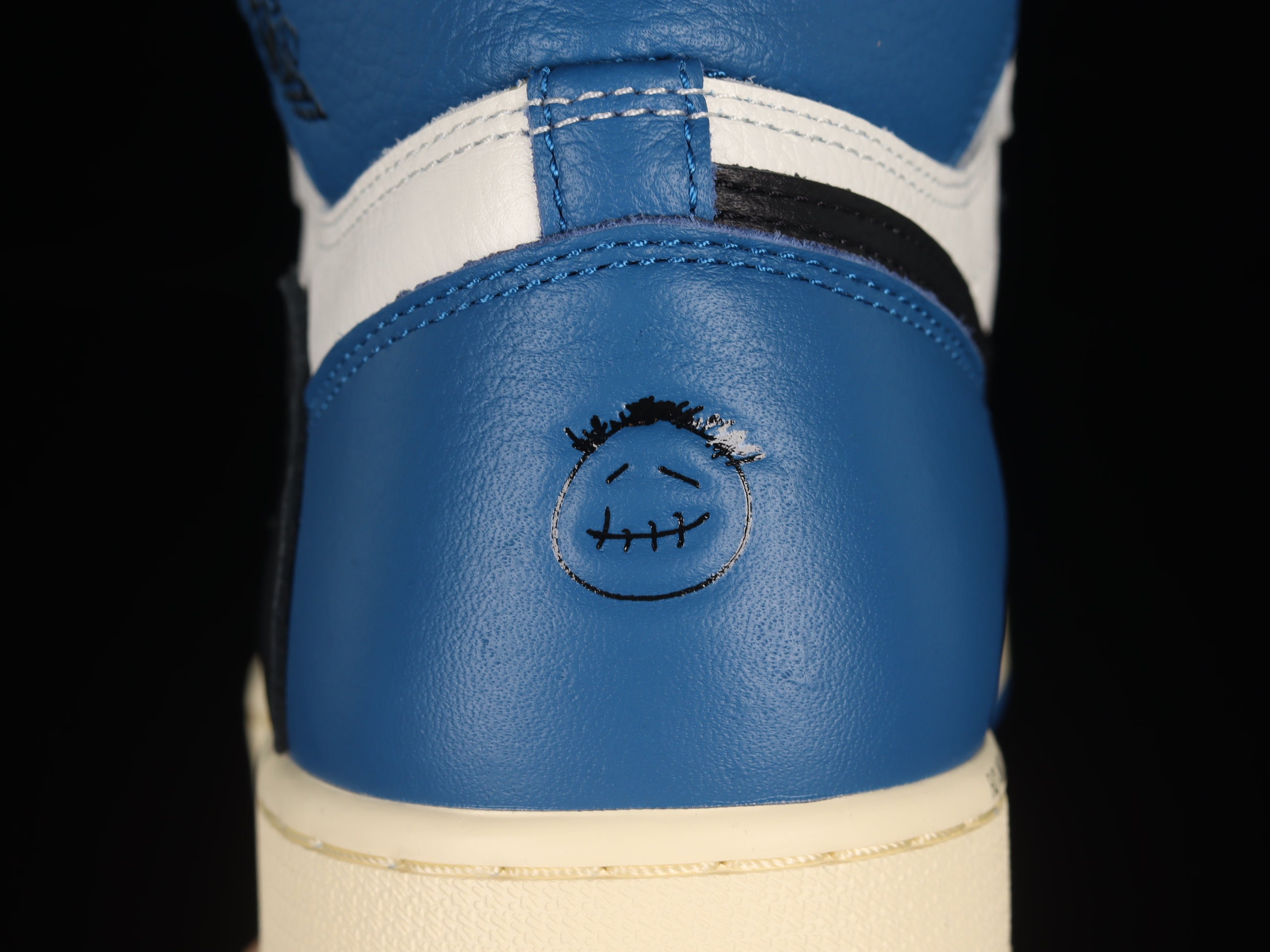Air Jordan 1 Retro High OG SP Travis Scott x Fragment "Military Blue"