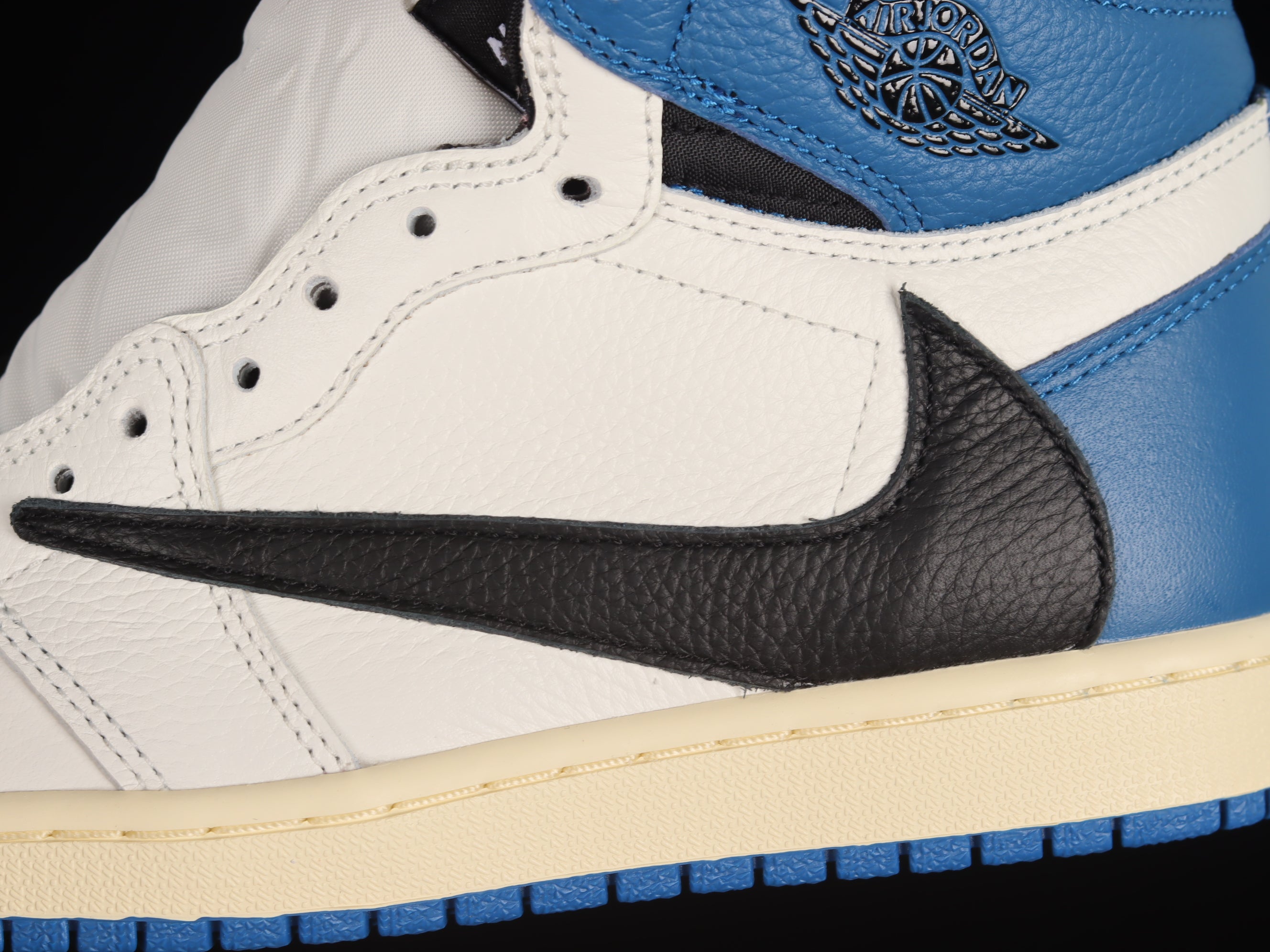 Air Jordan 1 Retro High OG SP Travis Scott x Fragment "Military Blue"