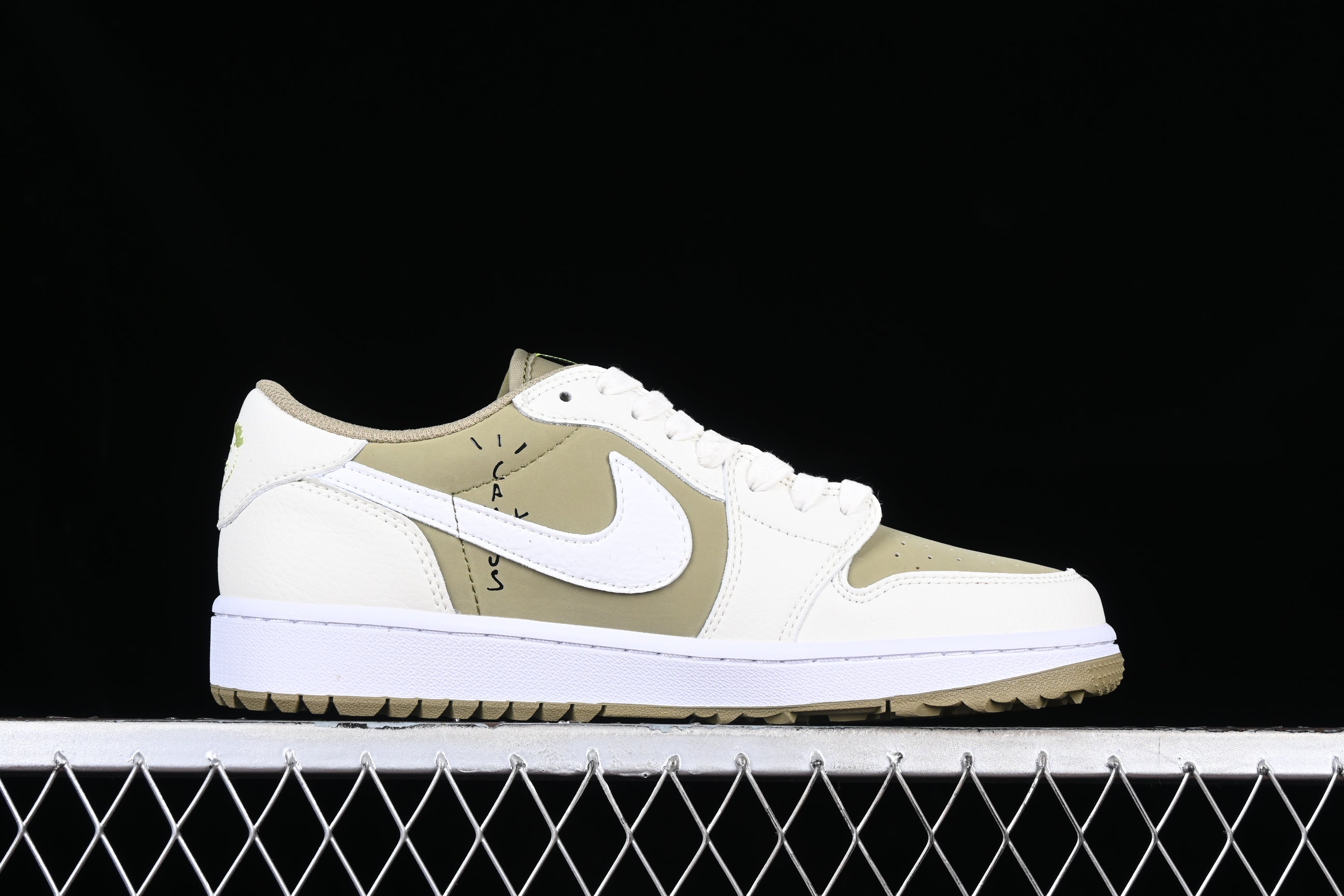 J 1 Retro Low Golf Travis Scott Neutral Olive