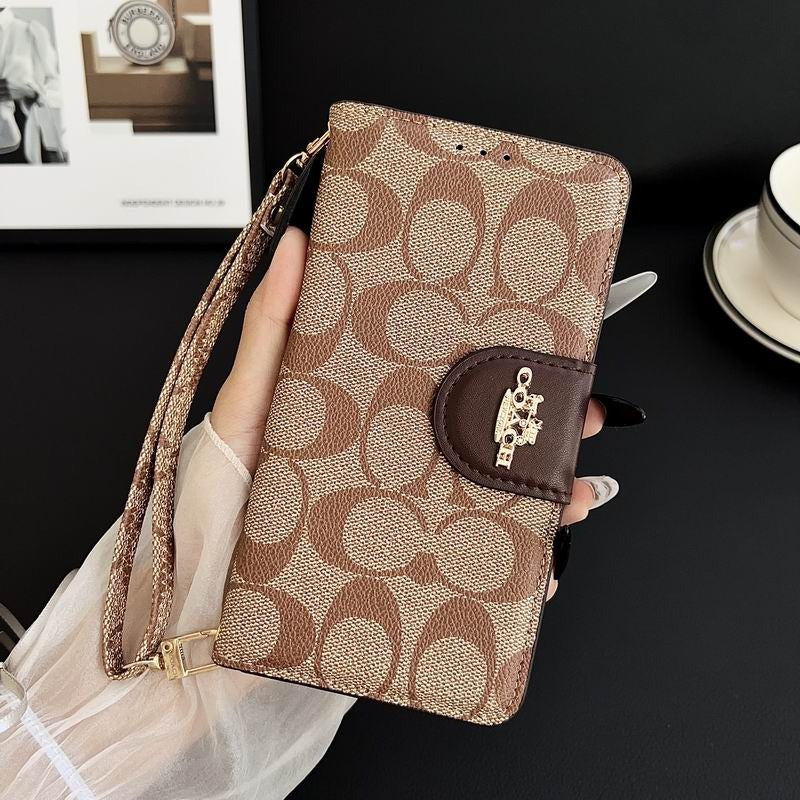 Leather Flip iPhone Case With Card Holder For iPhone 14-17 Pro Max