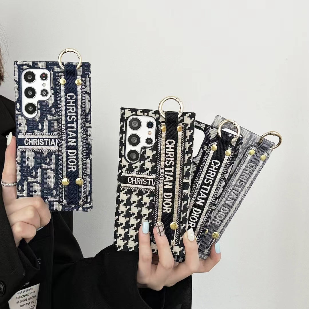 Dior Samsung Phone Case with Hand Grip - Luxury & Functionality