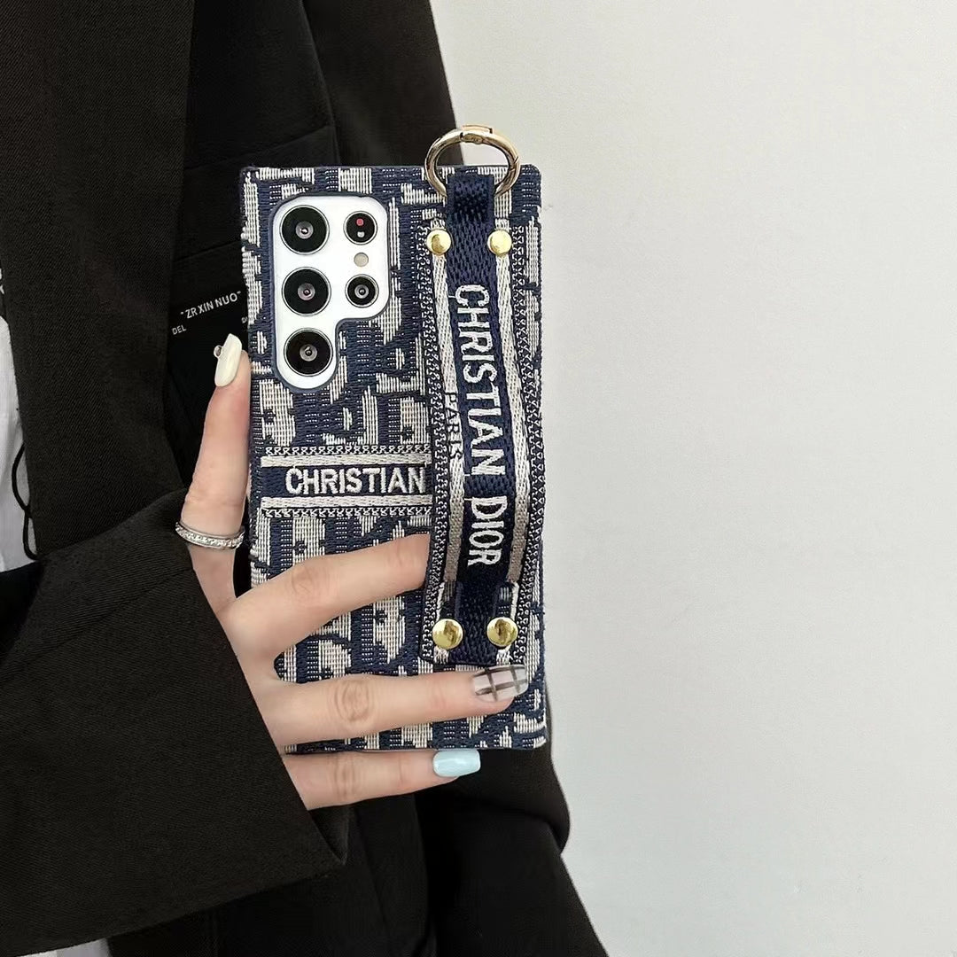 Dior Samsung Phone Case with Hand Grip - Luxury & Functionality