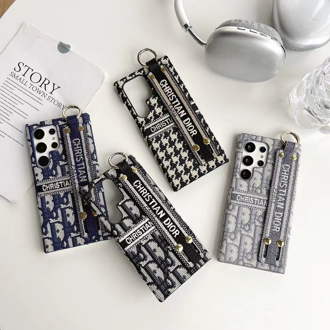 Dior Samsung Phone Case with Hand Grip - Luxury & Functionality