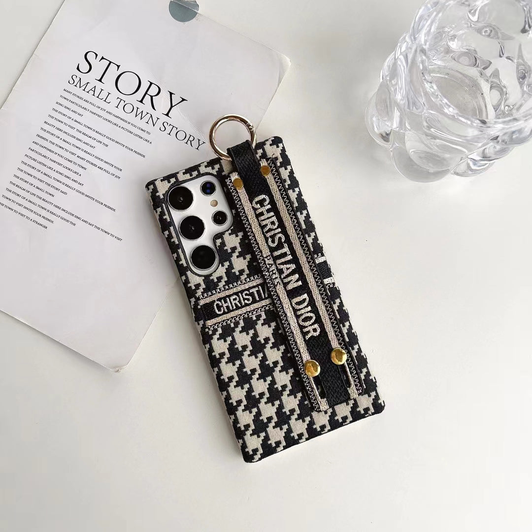 Dior Samsung Phone Case with Hand Grip - Luxury & Functionality