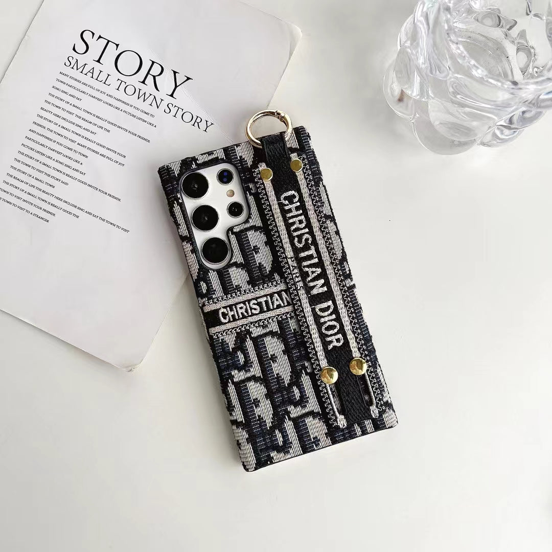 Dior Samsung Phone Case with Hand Grip - Luxury & Functionality