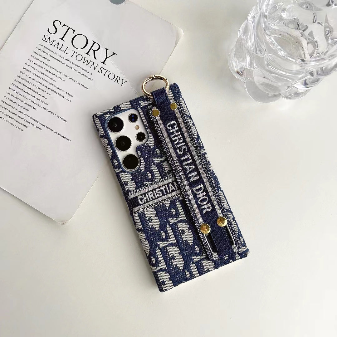 Dior Samsung Phone Case with Hand Grip - Luxury & Functionality