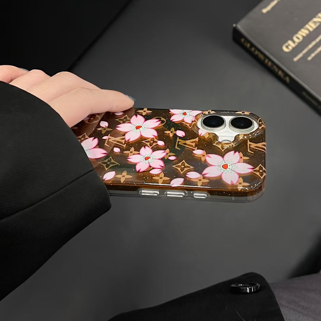 LV Flowers iPhone Cases