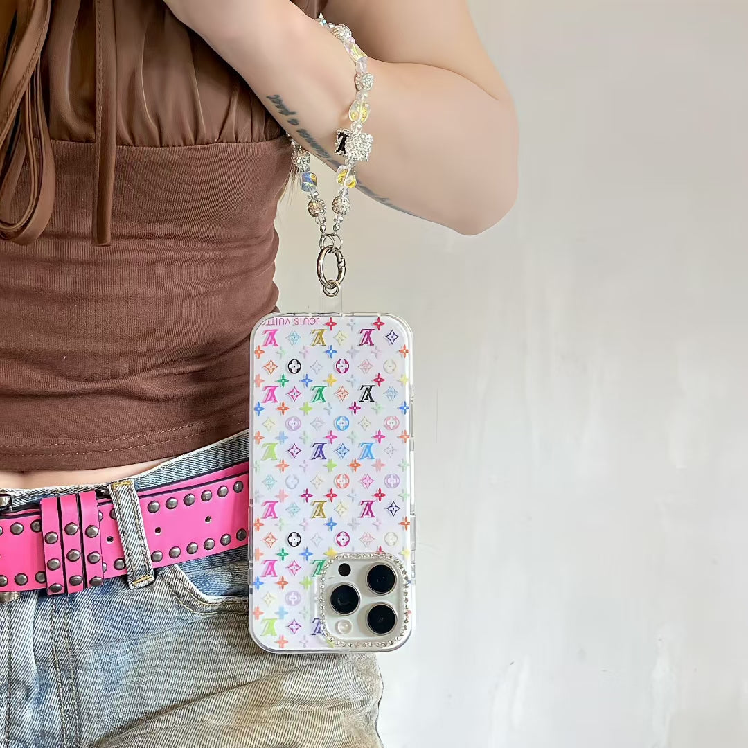 LV Monogram Multicolor iPhone Case with Bracelet