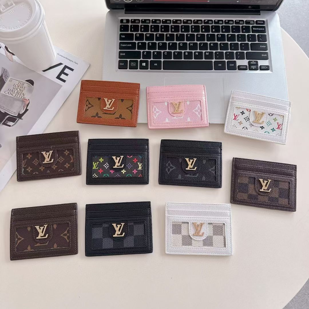 LV Leather Slim Wallet