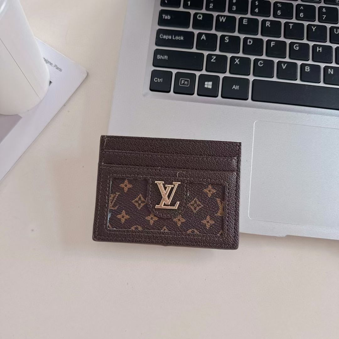 LV Leather Slim Wallet