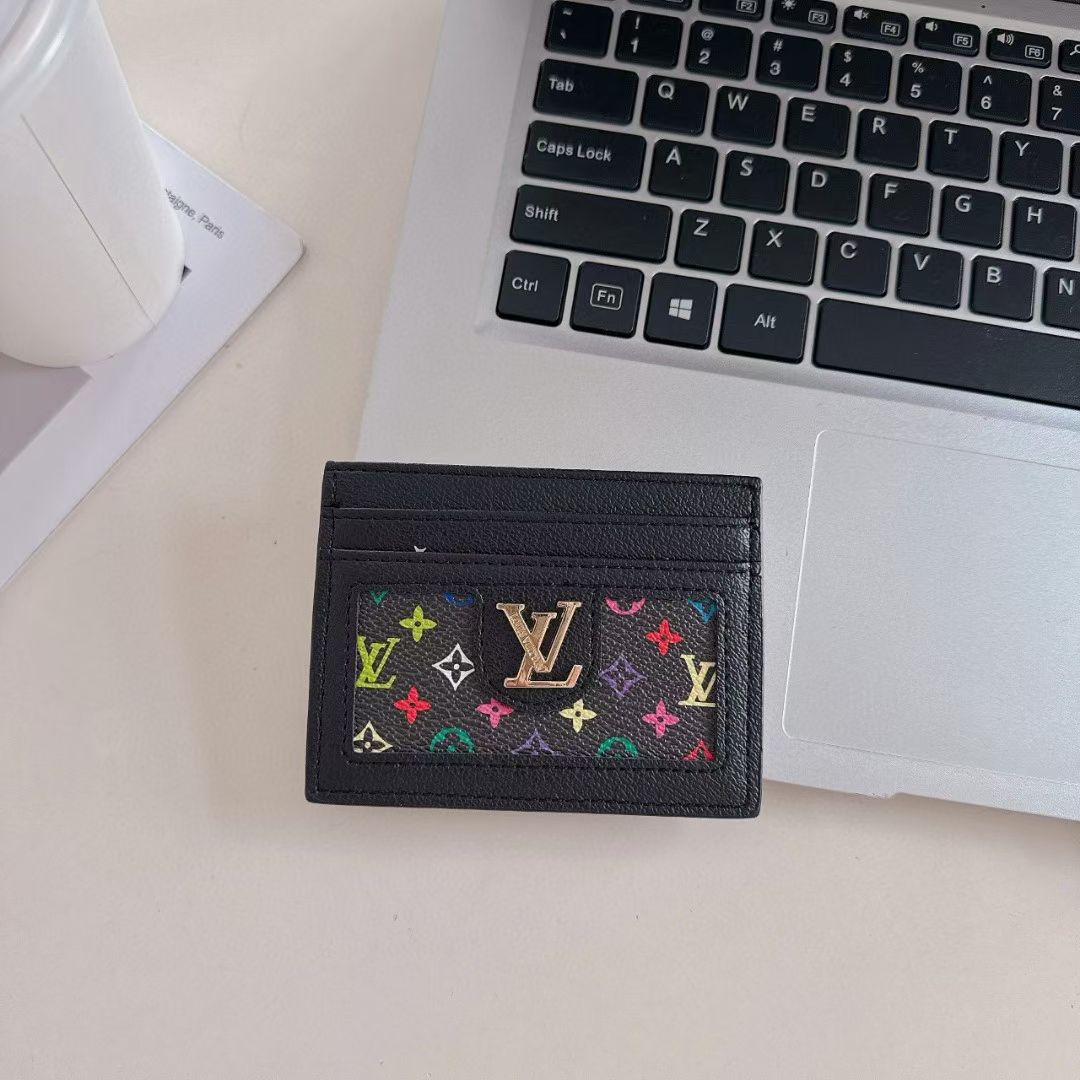 LV Leather Slim Wallet