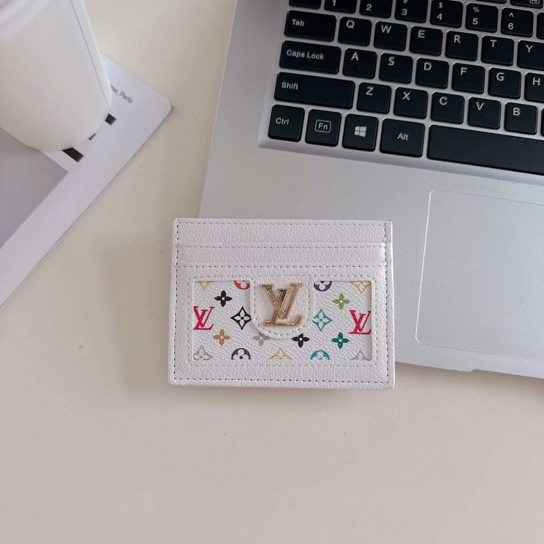 LV Leather Slim Wallet