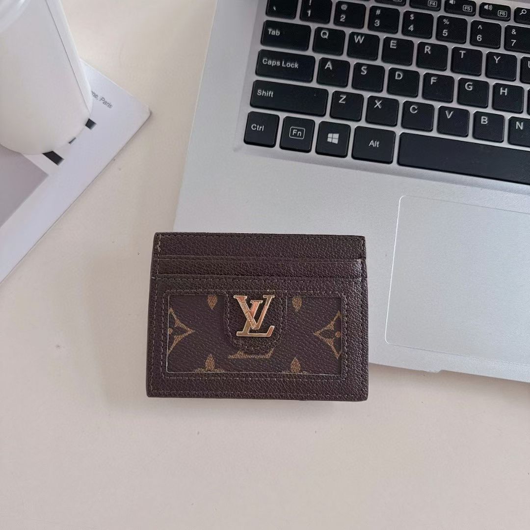 LV Leather Slim Wallet