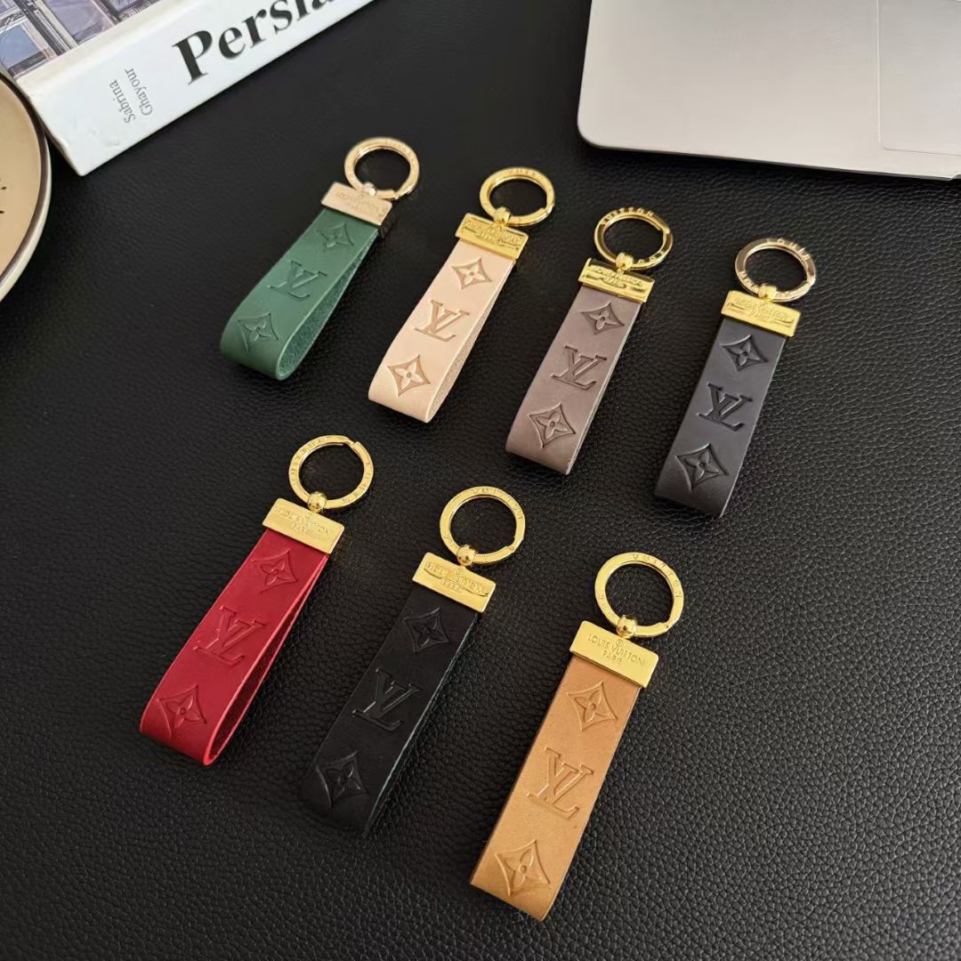 Leather Keychain LV