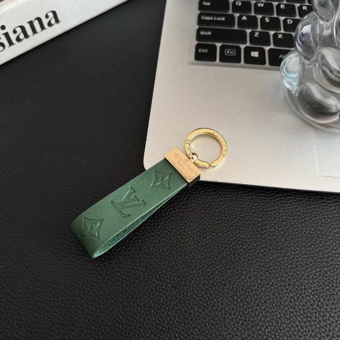 Leather Keychain LV