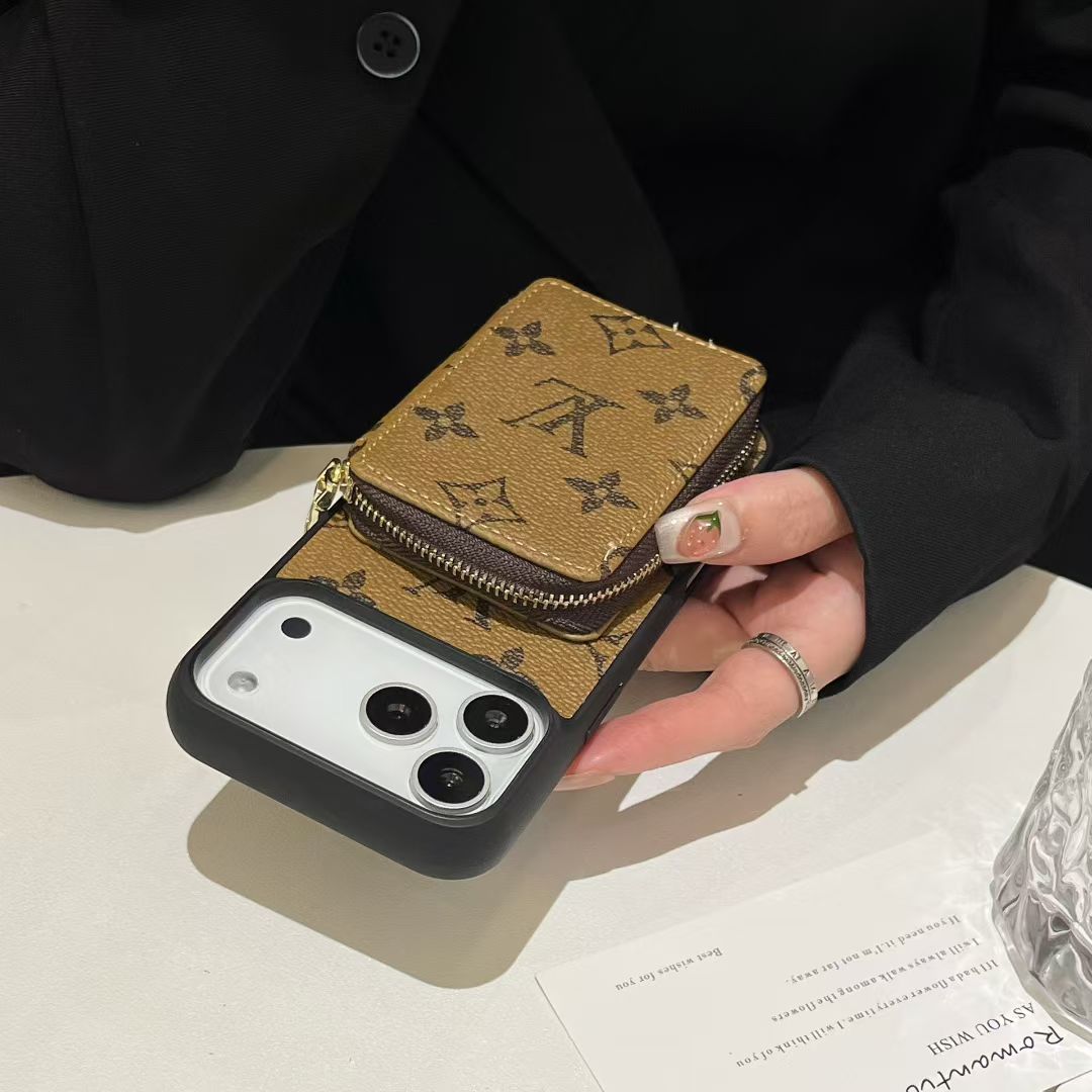 monogram LV wallet iPhone cases